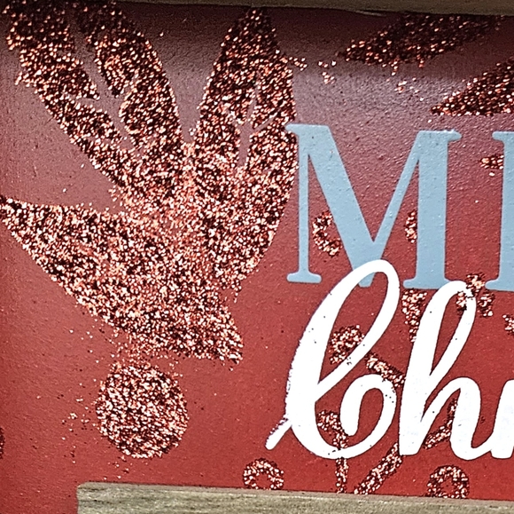 🌹5/$25 NEW Christmas Pet Frame. With Bells and Glitter. - Picture 3 of 3